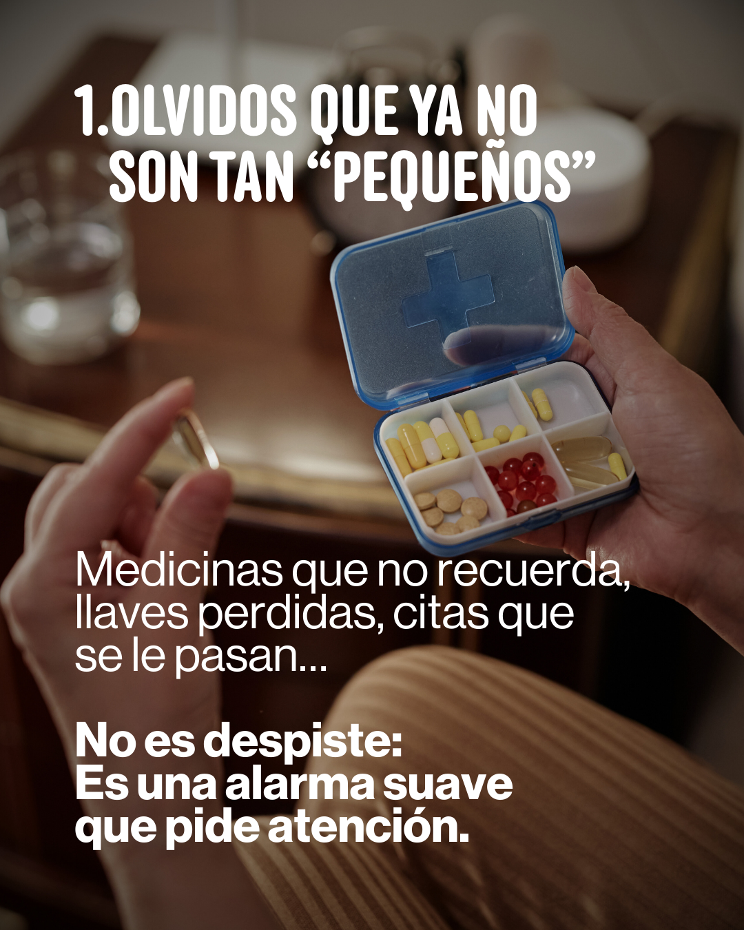 Pequeños olvidos y despistes frecuentes en personas mayores