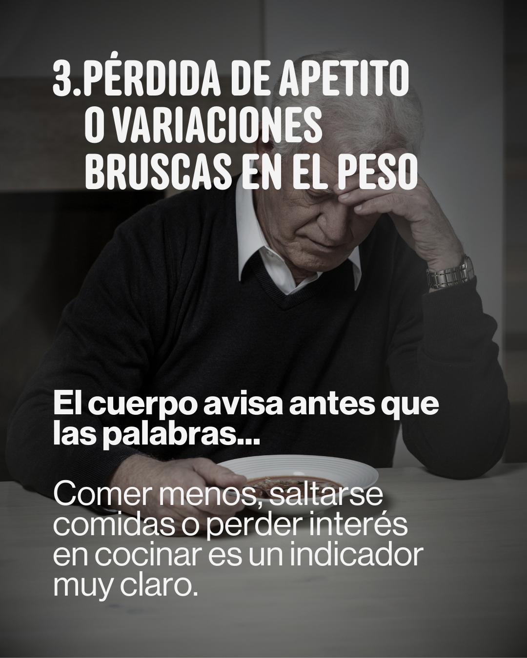 Pérdida de apetito en personas mayores · Cuidalma