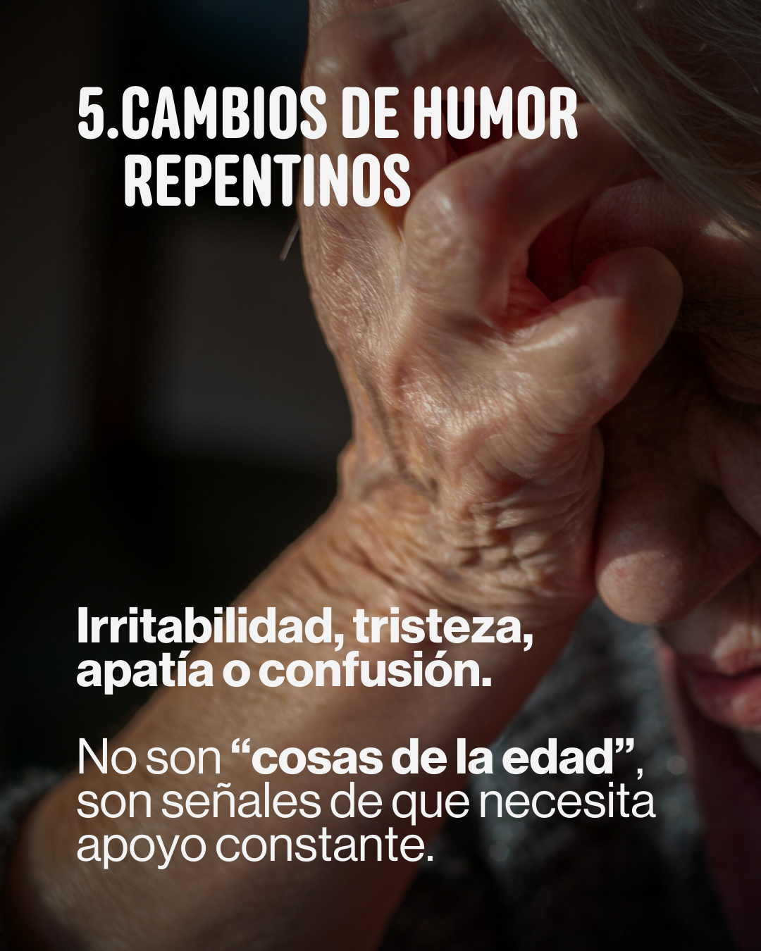 Cambios en el estado de ánimo en personas mayores