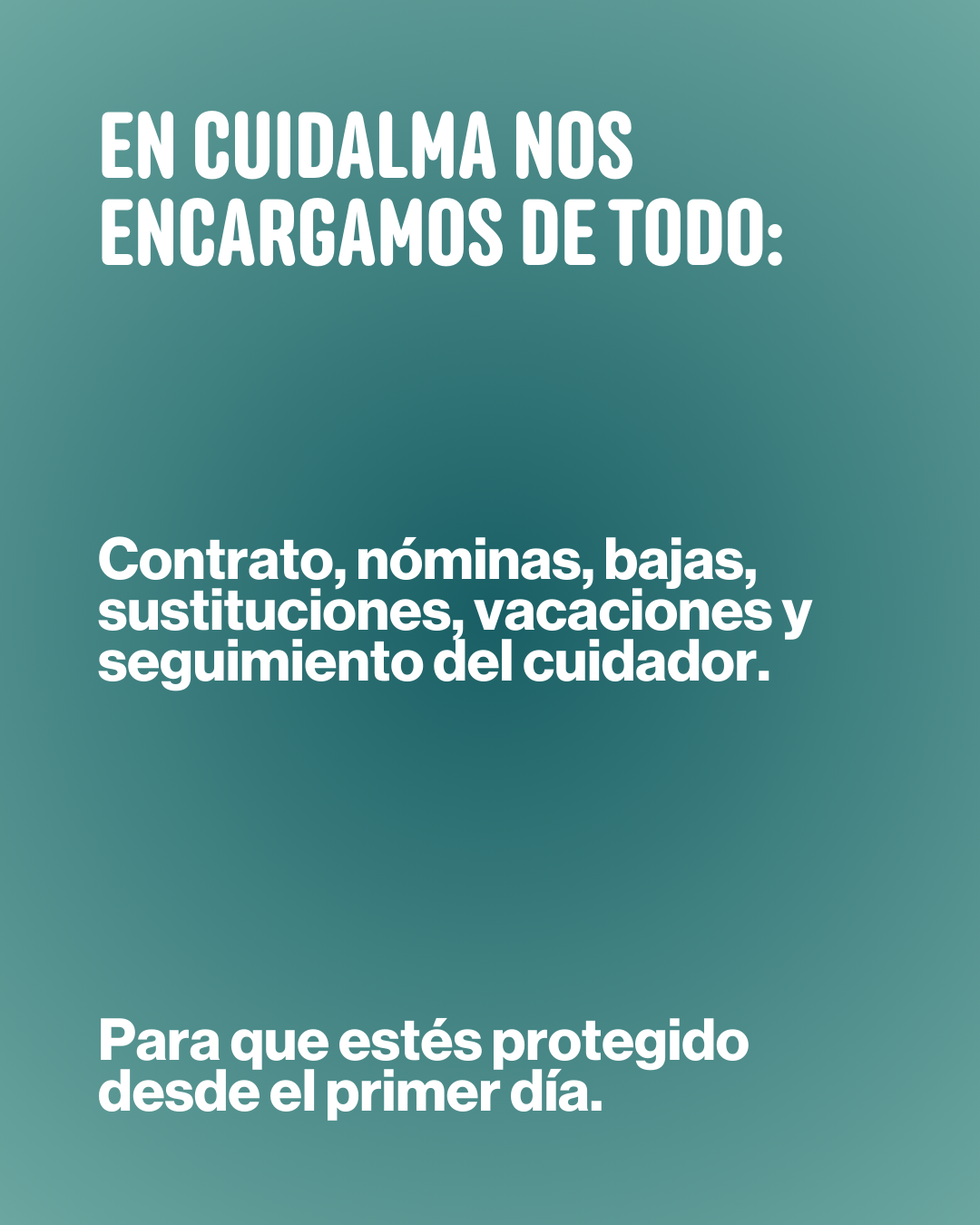 Cuidalma · ayuda a domicilio regulada y supervisada en toda España